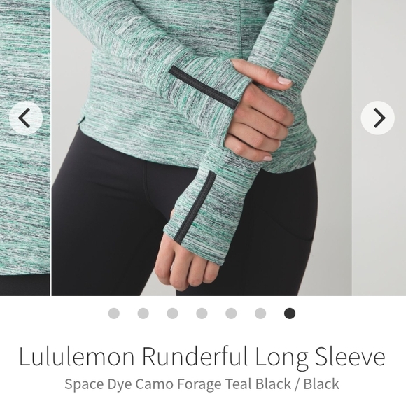 Lululemon Athletica Heathered Green Long Sleeve Tee - Picture 3 of 9